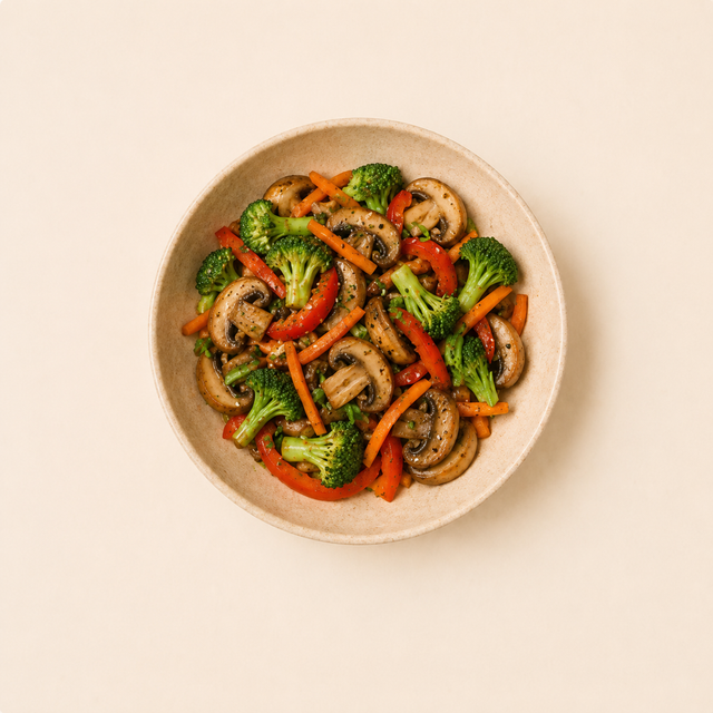 Pepper Mushroom Stir Fry