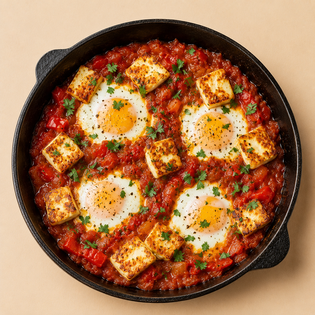 Shakshuka with Halloumi