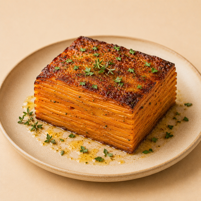 Curry-Spiced Sweet Potato Pavé