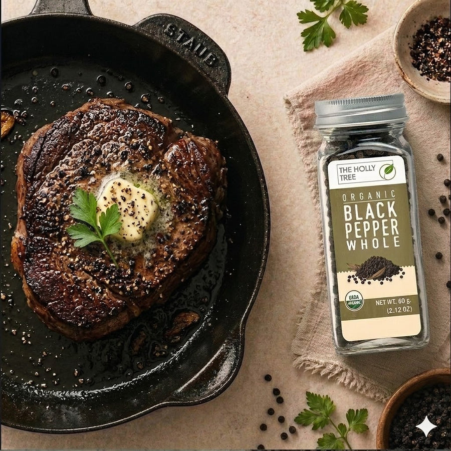 Organic Whole Black Pepper